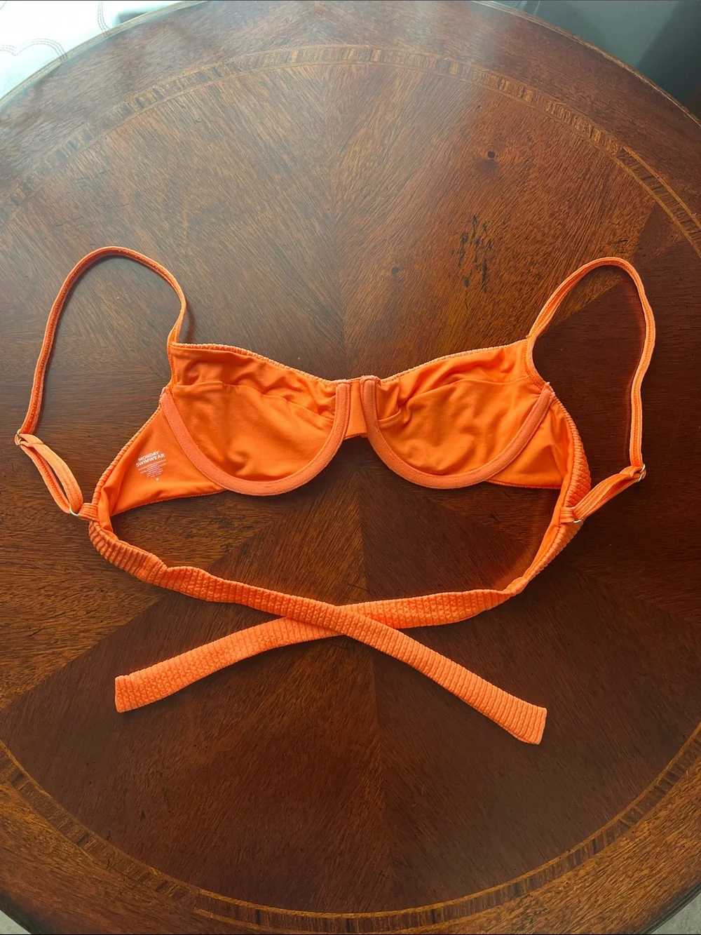 Monday Swimwear Maui Top, Cataloupe, XS